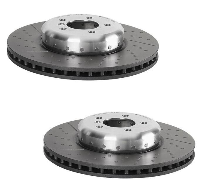 BMW Brembo Brake Kit - Pads &  Rotors Front and Rear (370mm/345mm) (Ceramic) 34218099354 - Brembo 3055292KIT